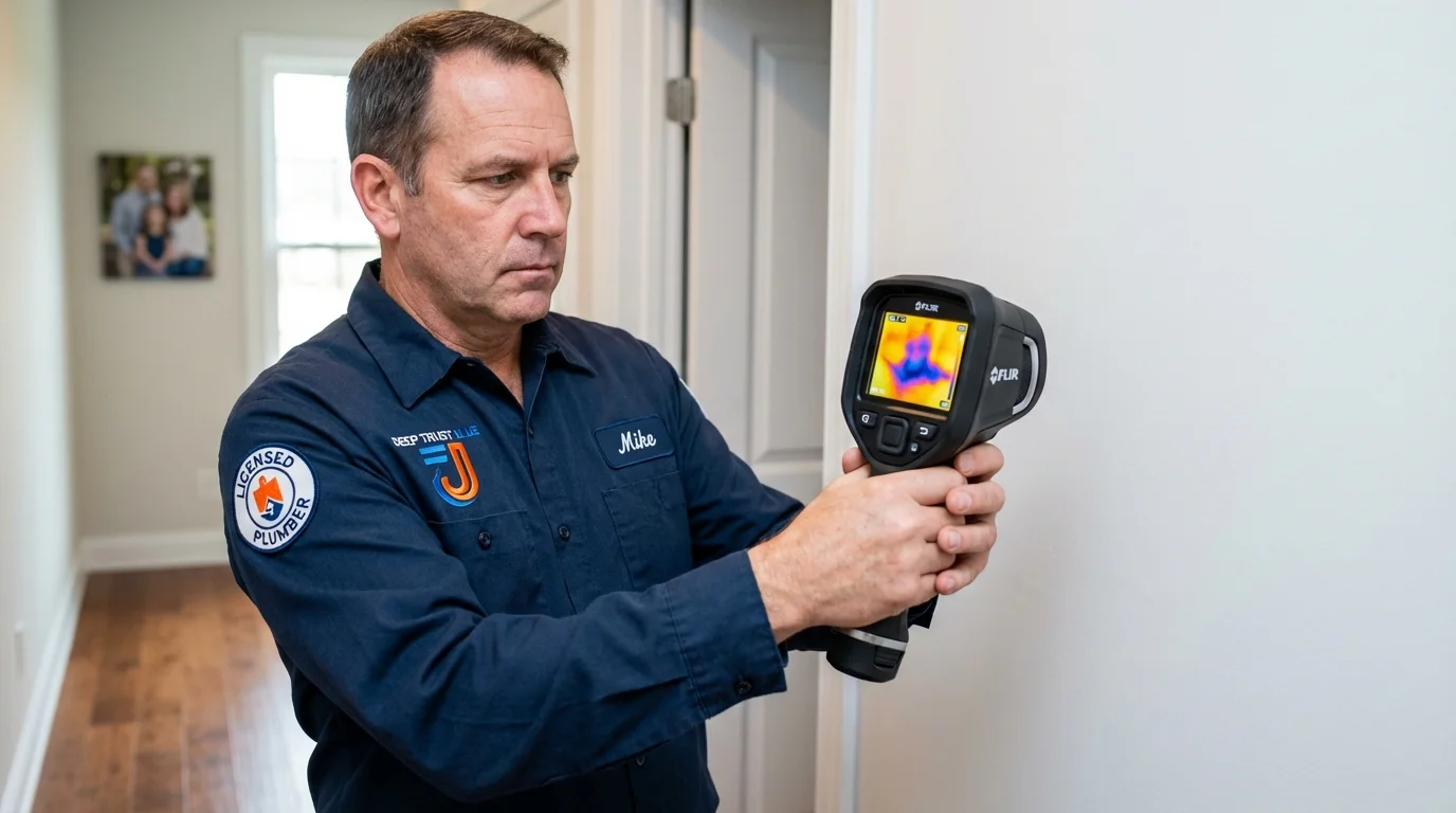 Thermal imaging leak detection by Johns Plumbing LLC in Malvern
